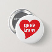 Geek Love by Genepool Design Ronde Button 5,7 Cm (Voorkant /achterkant)
