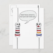 Geek Love Electronics kan je niet weerstaan grappi Briefkaart (Voorkant / Achterkant)