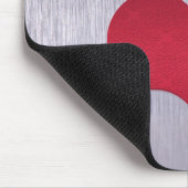 Geek Love (Heart) Mousepad, Donkerroze Muismat (Hoek)