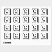Geek Me! Carbon Copy Vierkante Sticker (Vel)