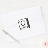 Geek Me! Carbon Copy Vierkante Sticker (Envelop)