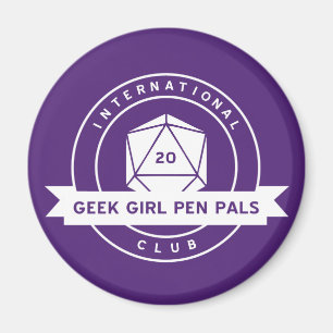 Geek Meisje Pen Pals Magnet