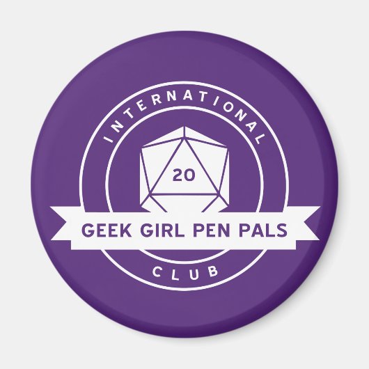Geek Meisje Pen Pals Magnet (Voorkant)