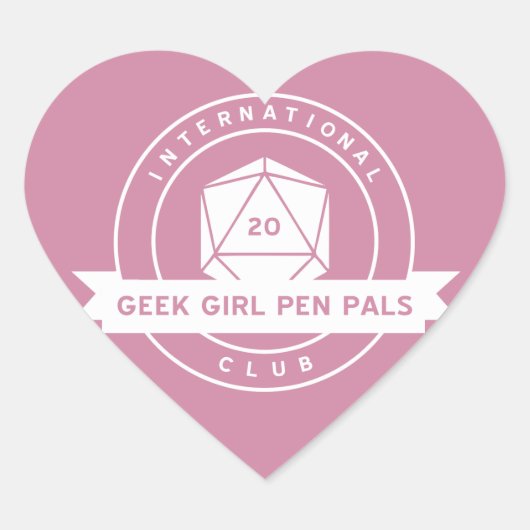 Geek Meisje Pen Pals Valentijns Stickers (Voorkant)