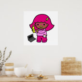 geek meisje poster (Keuken)
