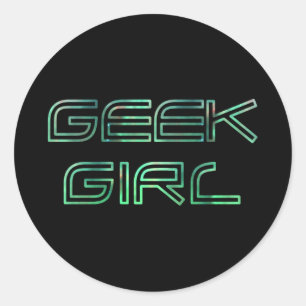 Geek Meisje Sticker