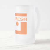 Geek Mesa Logo Frosted Beer Mok (Voorkant rechts)