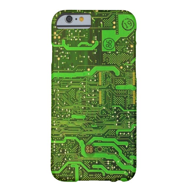 geek microchip patroon iPhone 6 hoesje (Achterkant)