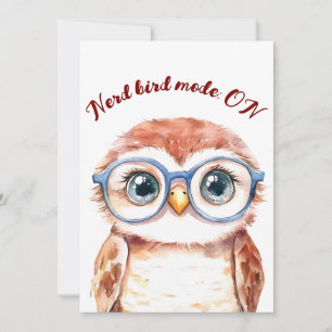 Geek Nerd Bird Aankondiging