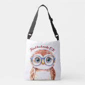 Geek Nerd Bird Crossbody Tas (Voorkant)
