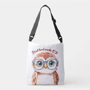 Geek Nerd Bird Crossbody Tas