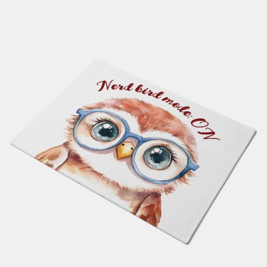Geek Nerd Bird Deurmat (Schuin)