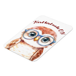 Geek Nerd Bird Magneet