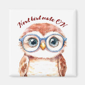 Geek Nerd Bird Magneet (Voorkant)