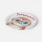 Geek Nerd Bird Papieren Bordje (Gekanteld)