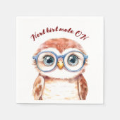 Geek Nerd Bird Servet (Voorkant)