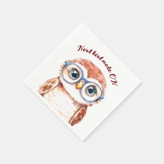 Geek Nerd Bird Servet (Hoek)