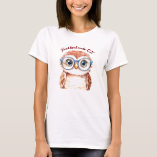 Geek Nerd Bird T-shirt