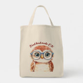 Geek Nerd Bird Tote Bag (Achterkant)