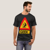 Geek Nerd Computer Gamer Linu Hacker Premium T-shirt (Voorkant volledig)