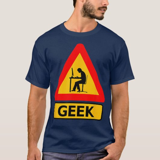 Geek Nerd Computer Gamer Linu Hacker T-shirt (Voorkant)
