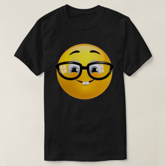 Geek Nerd emoji T-shirt (Design voorkant)
