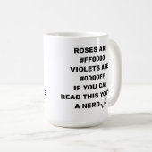 Geek Nerd Poetry Funny Mug Humor Koffiemok (Voorkant rechts)