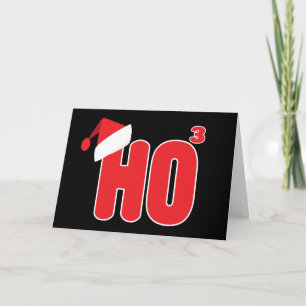 Geek Nerdy Kerstmis Ho x3 Humor Feestdagen Kaart