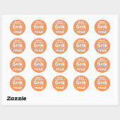 Geek newt wf ronde sticker (Vel)