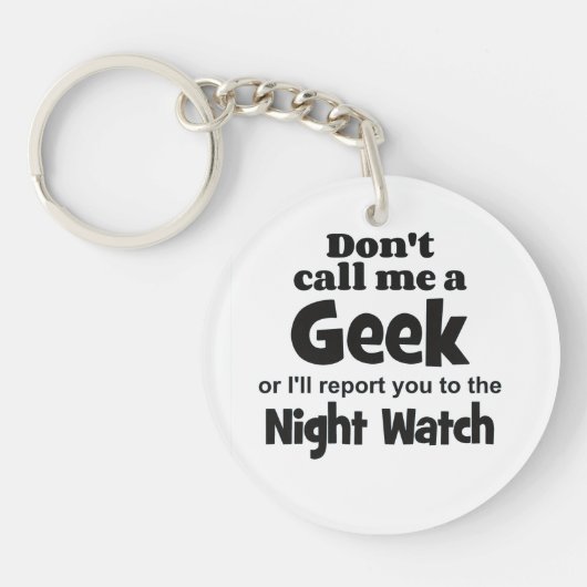 Geek Night Watch bf Sleutelhanger (Voorkant)