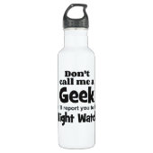 Geek Night Watch bf Waterfles (Voorkant)