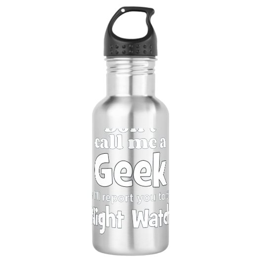 Geek Night Watch wf Waterfles (Voorkant)