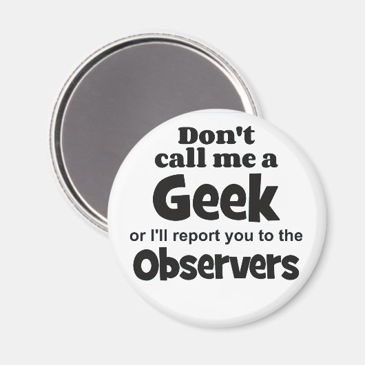 Geek Observers bf Magneet (Voorkant / Achterkant)