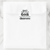 Geek Observers bf Ronde Sticker (Tas)