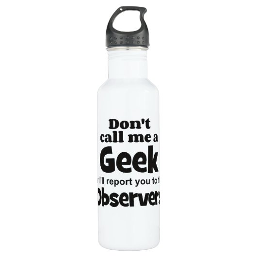 Geek Observers bf Waterfles (Voorkant)