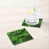 Geek Out Aangepaste PCB Groene Elektronische Circu Kartonnen Onderzetters (Insitu)