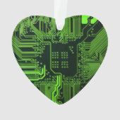 Geek Out Aangepaste PCB Groene Elektronische Circu Ornament (achterkant)