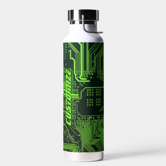 Geek Out Aangepaste PCB Groene Elektronische Circu Waterfles (Links)