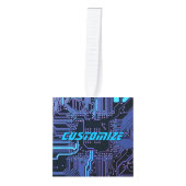 Geek Out Custom PCB Blauw Elektronische Circuit Bo Decoratie (Voorkant)