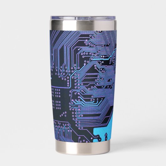 Geek Out Custom PCB Blauw Elektronische Circuit Bo Geïsoleerde Drinkbeker (Achterkant)