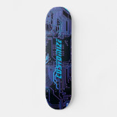 Geek Out Custom PCB Blauw Elektronische Circuit Bo Persoonlijk Skateboard (Voorkant)