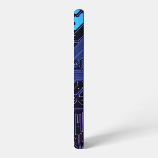 Geek Out Custom PCB Blauw Elektronische Circuit Bo Samsung Galaxy Hoesje (Linkerkant)