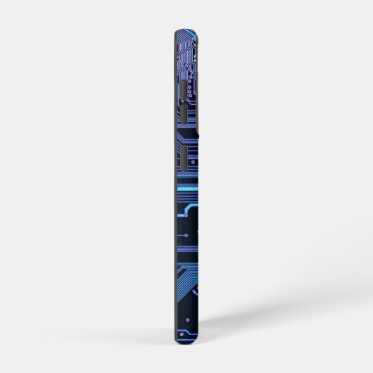 Geek Out Custom PCB Blauw Elektronische Circuit Bo Samsung Galaxy Hoesje (Rechterkant)