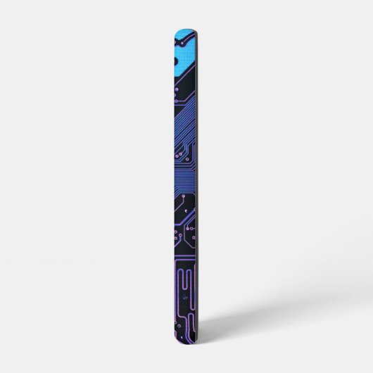 Geek Out Custom PCB Blauw Elektronische Circuit Bo Samsung Galaxy Hoesje (Linkerkant)