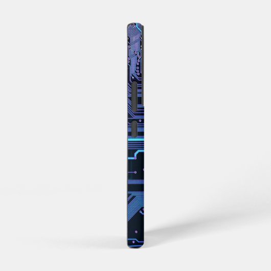 Geek Out Custom PCB Blauw Elektronische Circuit Bo Samsung Galaxy Hoesje (Rechterkant)