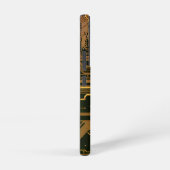 Geek Out Custom PCB Sinaasappel Circuit Board Samsung Galaxy Hoesje (Rechterkant)