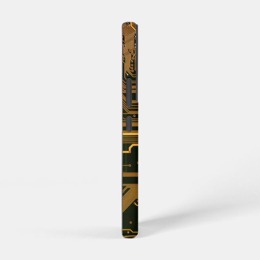 Geek Out Custom PCB Sinaasappel Circuit Board Samsung Galaxy Hoesje (Rechterkant)