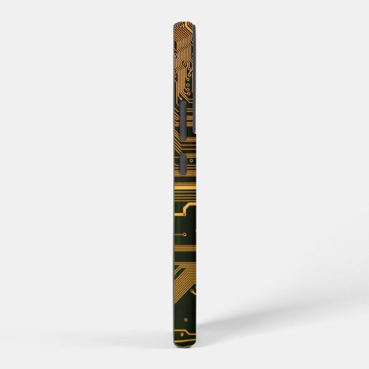 Geek Out Custom PCB Sinaasappel Circuit Board Samsung Galaxy Hoesje (Rechterkant)