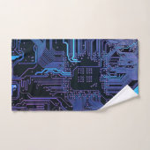 Geek Out Nerd PCB Blauwe Elektronische Circuit Boa Bad Handdoek (Handdoek)