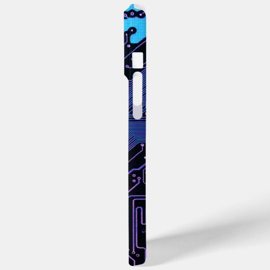 Geek Out Nerd PCB Blauwe Elektronische Circuit Boa Case-Mate iPhone Case (Achterkant / Links)